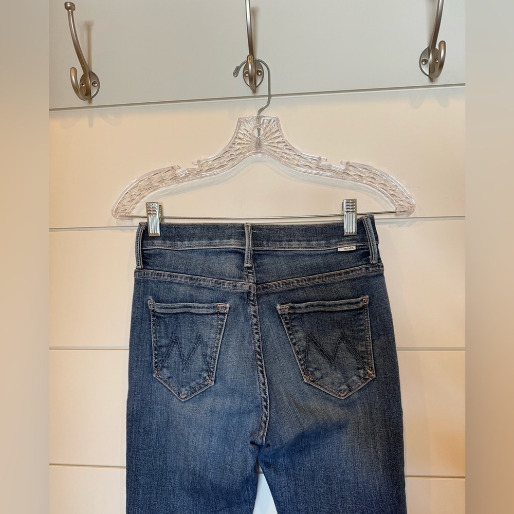 Mother The Insider Crop Step Fray in Girl Crush Size 25 - Picture 6 of 11